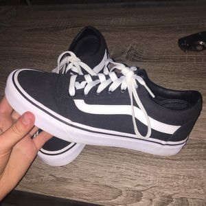 Black & White Old Skool Vans- Brand New